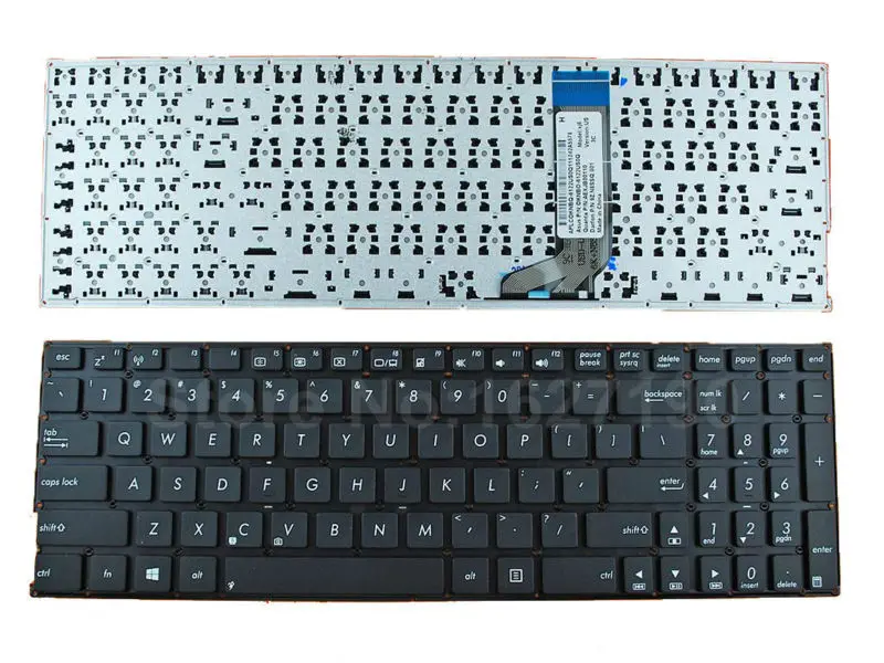 Laptop Keyboard For ASUS X556 BLACK(Without FRAME Win8 New US United