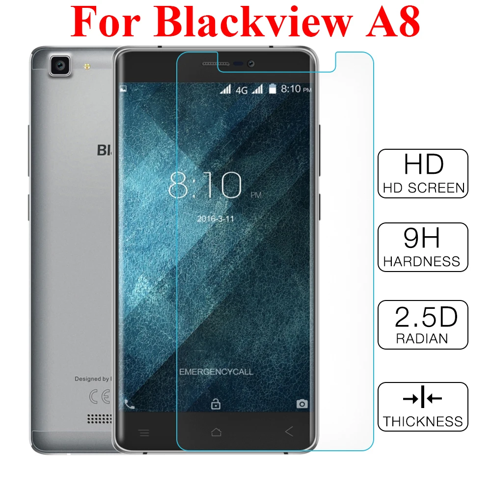 Blackview A8 lcd 2.5D 9H закаленное стекло 100% оригинальная Премиум Защитная пленка для