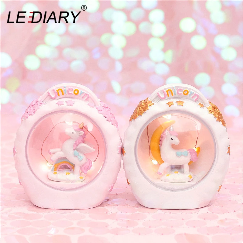 LEDIARY ins хит Светодиодные ночные светильники из смолы милые животные хомяк