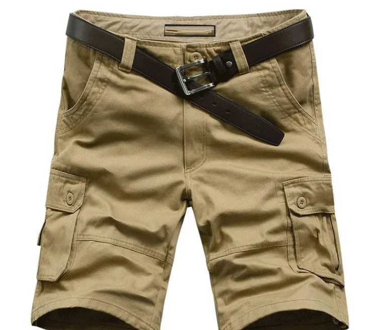 Green Men Short Summer Cargo Men Casual Military High Quality Brand Classic Beach Shorts Plus USA Size W 29-42 44 46