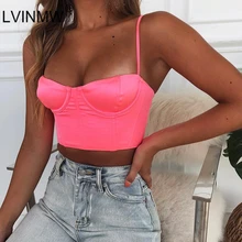 LVINMW, сексуальные однотонные Топы на бретельках с открытыми плечами и вырезом лодочкой,, летние женские облегающие топы с открытой спиной, клубная одежда