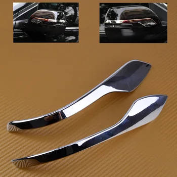 

DWCX New High Quality 2Pcs Car Styling Chrome Plated ABS Side Mirror Cover Rearview Cover Trim Decoration Fit for Honda CRV 2017