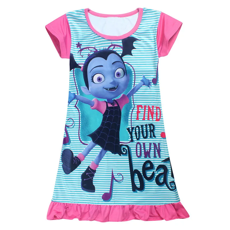 PaMaBa Kid Comic Con Vampirina; карнавальный костюм; вечерние платья для девочек на Хэллоуин; летнее платье с крыльями; нарядная Карнавальная одежда принцессы - Цвет: 08