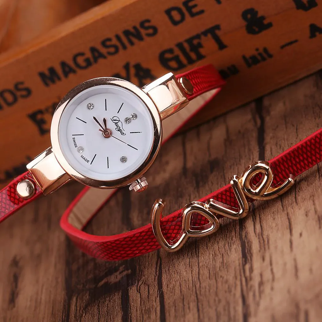 

OTOKY Women's Watches Quartz Watches Fashion Leather Strap Ladies Bracelet Watch Simple Small And Exquisite Dial Women Luxury