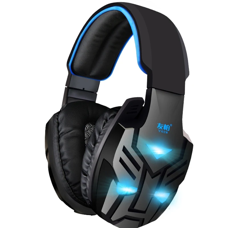Y028 PC Gaming Headset with Microphone for Computer Stereo Headphones