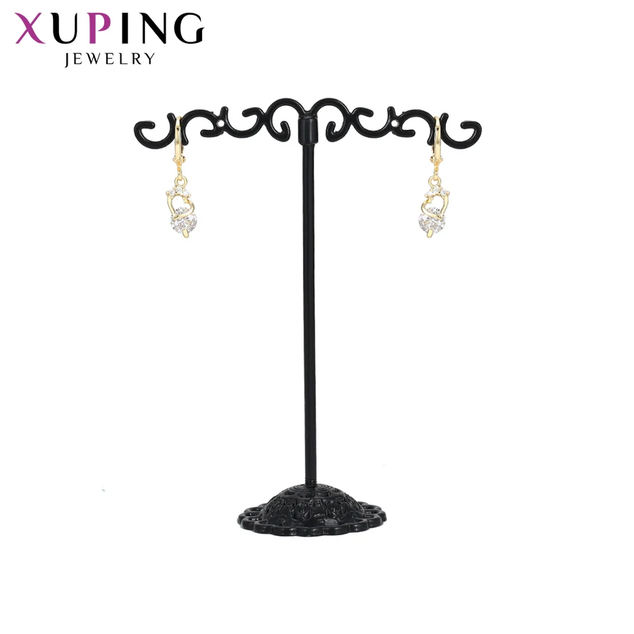 Xuping романтические длинные серьги в форме сердца, ювелирный светильник из желтого золота с покрытием, популярный дизайн для женщин, подарки S201.9-98234
