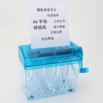 

1 pcs Mini Blue Shredder Crusher Destroyer Paper Documents Cutting Machine