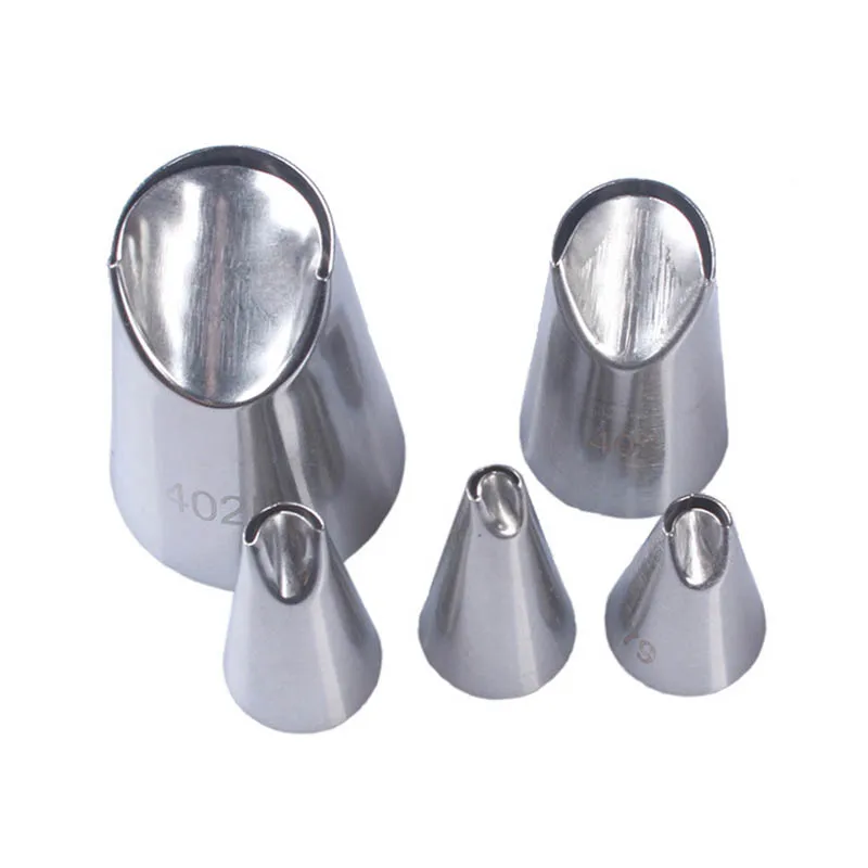 

5Pcs Portable Icing Piping Nozzles Chrysanthemum Nozzle Kitchen Gadgets Stainless Steel Cake Decorating Tool Durable Pastry Tool