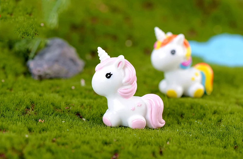 Accessories Rainbow Unicorn Miniature Dollhouse FAIRY GARDEN
