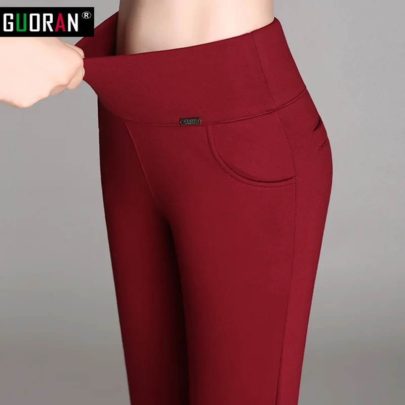 Женские бархатные брюки карандаш с высокой талией Осень зима 2016|ladies formal trousers|capri