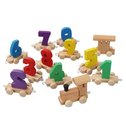 12 шт./компл. обучающая фигурка обучающий Граф Математика деревянный узор ранняя модель игрушки с номером 0-9 деревянные детские развивающие