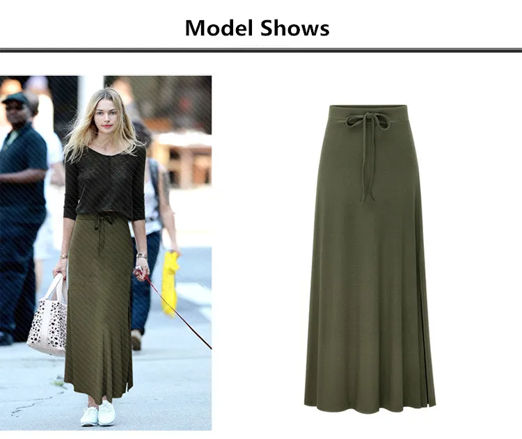 S-6XL Faldas Mujer Moda 2018 плюс размеры уличная Высокая талия трикотажные разделение ремни юбки для женщин женские Длинная юбка Harajuku Jupe Femme