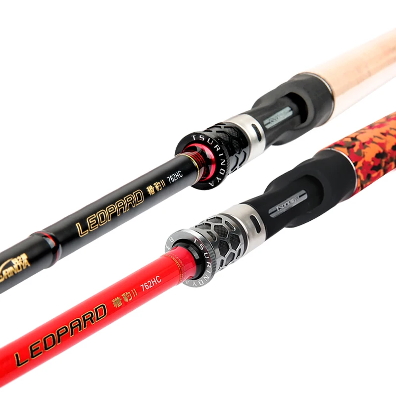 

Tsurinoya LEOPARO 762HC 2.28m Snakehead Rod baitcasting Rod H Power Fuji Guide Ring FUJI Reel seat 8-30g PE 2-5 Fishing Rod