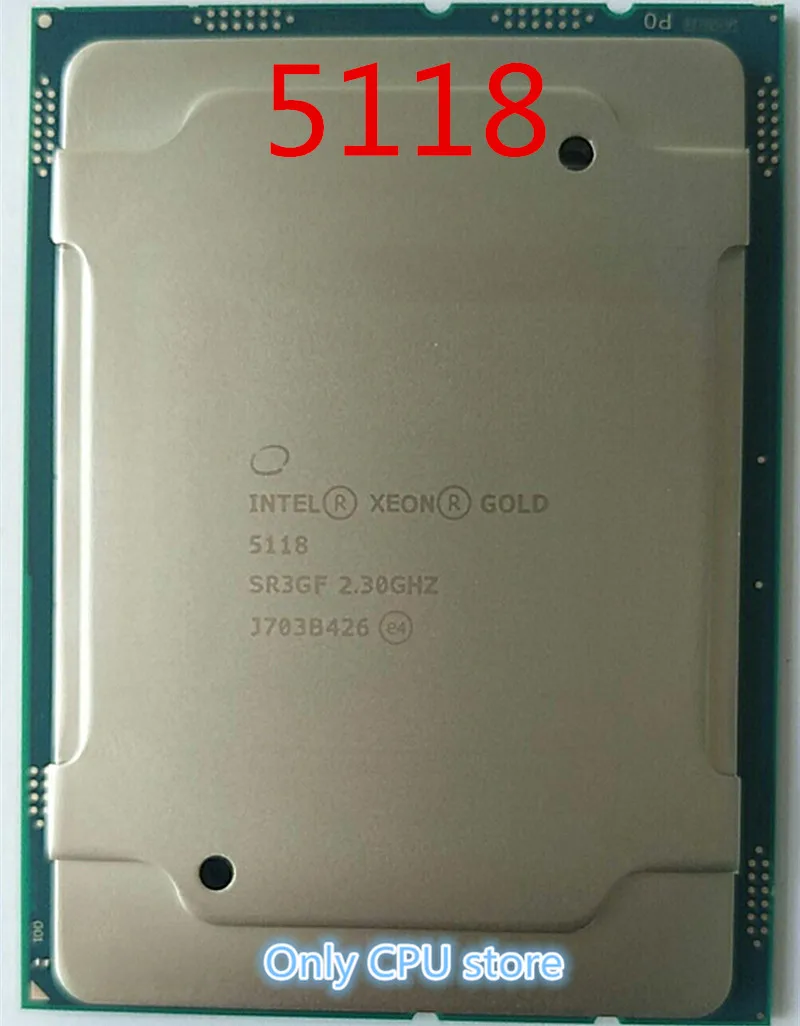 Процессор Intel Xeon Gold 5118 16,5 МБ кэш, 2,30 ГГц CD8067303536100 SR3GF cpu