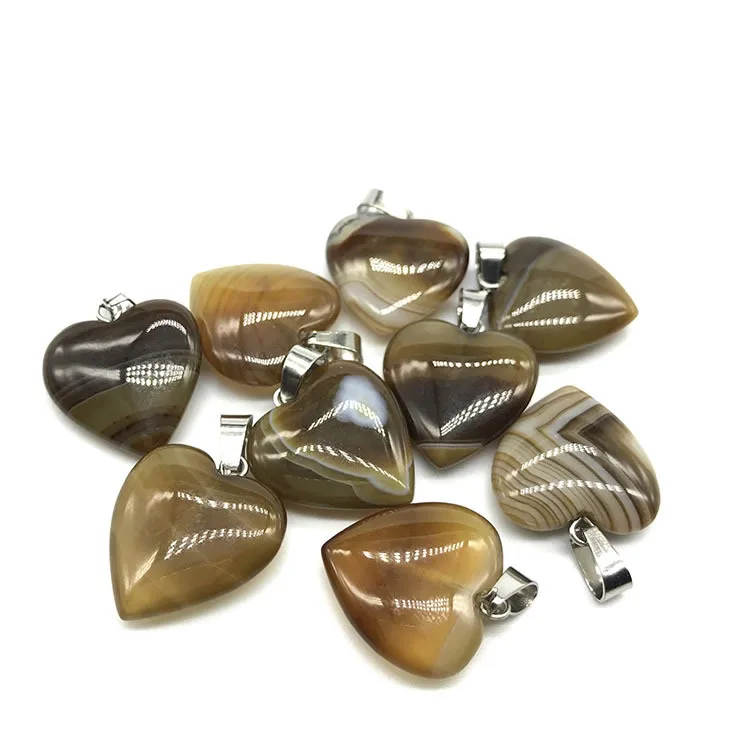 1 шт. подвески в форме сердца из натурального кружевного камня агаты кулон сделай