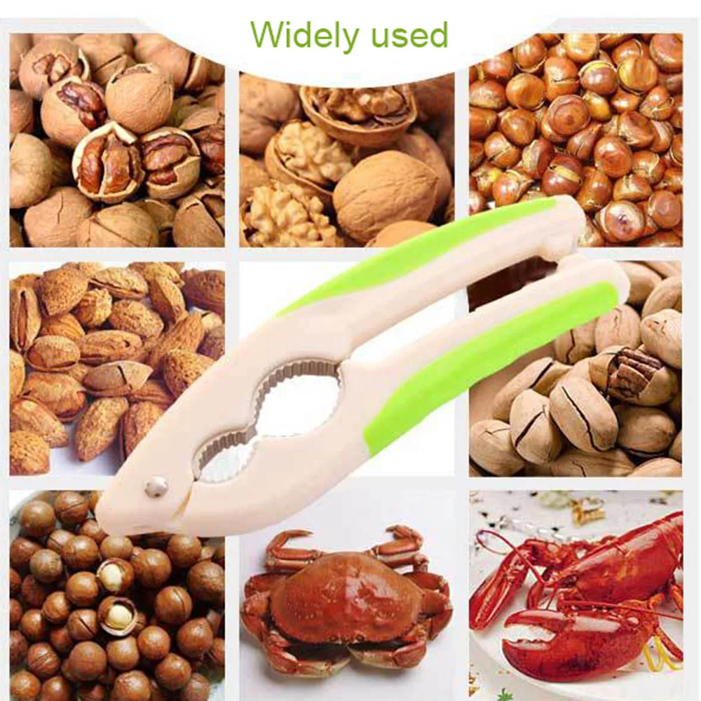 

1PC Zinc Alloy Nutcracker For Nuts Seafood Walnut Pecan Opener Sheller Plier Clip Kitchen Gadget Nutcracker soldier Kitchen Tool