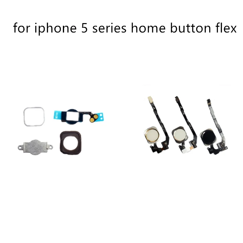 1 шт. кнопка домой с гибким кабелем для iPhone 5 5C 5S SE домашняя Flex сборка высоким