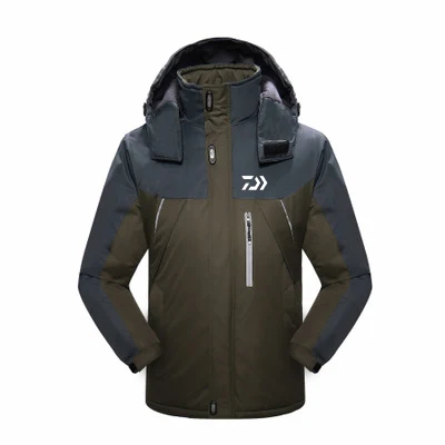 Roupas de Inverno de lã Quente à Prova Água de Pesca Esporte dos Homens Roupas de Pesca Daiwa Pesca Jaquetas Tamanho Grande Grossa Cabolsa 2019 d' 6 Cheap Jaq. caminhada