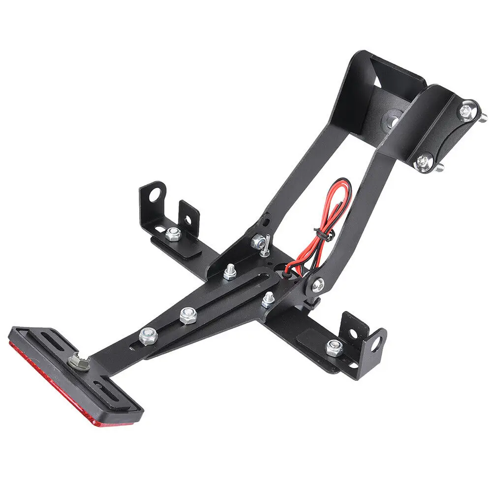  MT-10 FZ-10 Motorcycle Adjustable License Number Plate Frame Holder Bracket LED light For Yamaha MT - 33004094366
