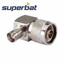 Superbat N-BNC адаптер N штекер к BNC Джек Женский прямоугольный РЧ коаксиальный переходник разъем
