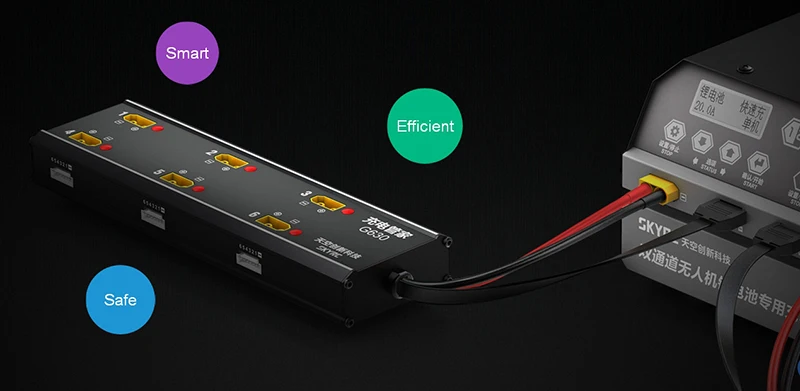 Aerops SKYRC G630 Smart Charging Management System Matches with PC1080 PC1300 Charger for Agricultural Drone 6S Batteries