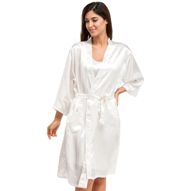 2017 комплект из двух предметов Атласный халат подружек невесты сексуальное