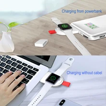 Портативное беспроводное зарядное устройство для i Watch зарядная док-станция USB зарядное устройство мини 2 мм кабель для Apple Watch Series2 3 4 Прямая поставка