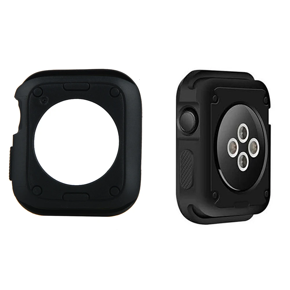 Бампер для Apple Watch чехол модный защитный из ТПУ I 4 40 мм резиновый двухцветный серии