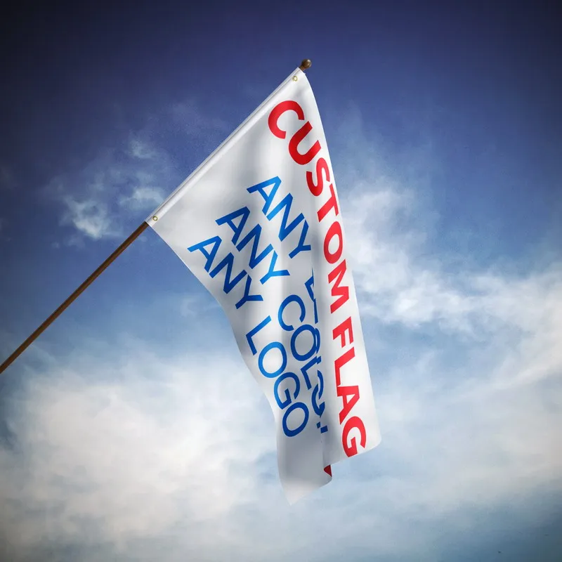 

Outlets Digital Printing custom Any Logo Any Size Flag banner