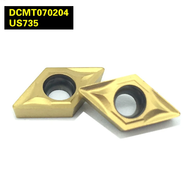 

SWIS 50Pcs DCMT070204 UE6020 Internal Turning Tools Carbide inserts Cutting Tool CNC Tools Lathe tools Lathe cutter