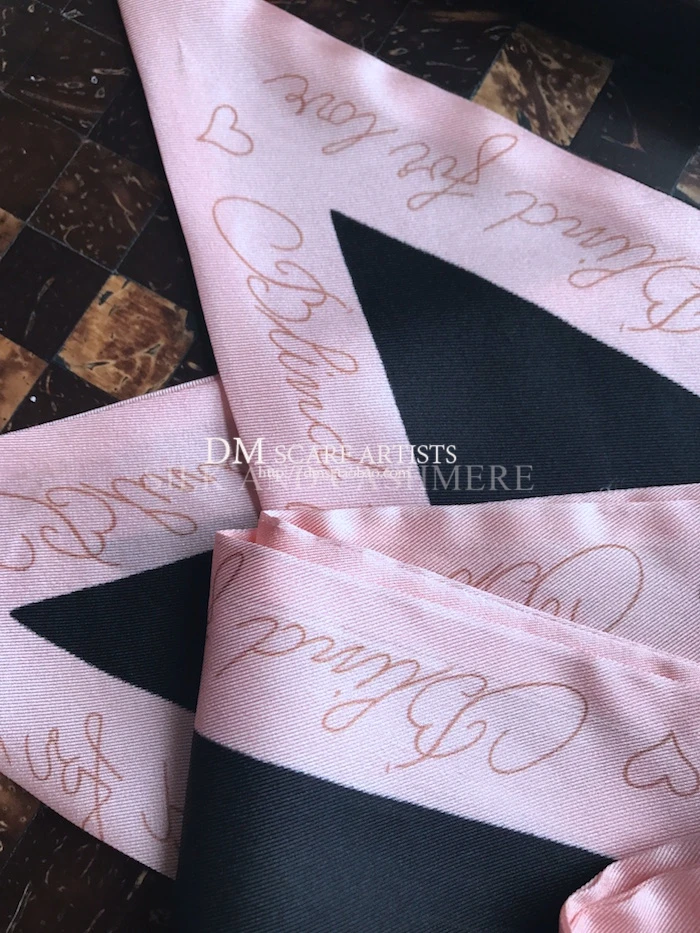 Настоящий Шелковый саржевый длинный шарф модные женские шарфы Beadband Tie Bag ремень Foulard 180*14 см