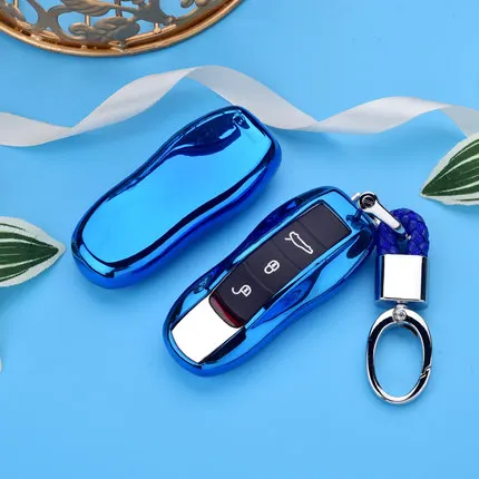 

Hight Quality Car Key Cover Shell Case Fit for Porsche Cayenne Boxster 986 987 Panamera Macan TPU Remote Key Wallet Car-Styling