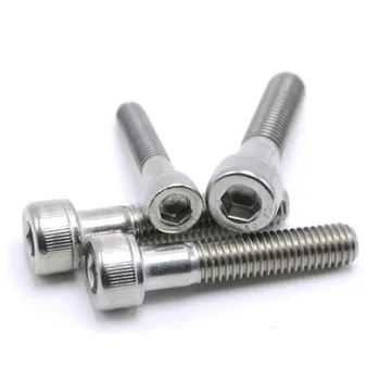 

5pcs M8 Hex socket half tooth screws stigma Cup head hexagon slot Mechanical screw 304 stainless steel length 40-130mm
