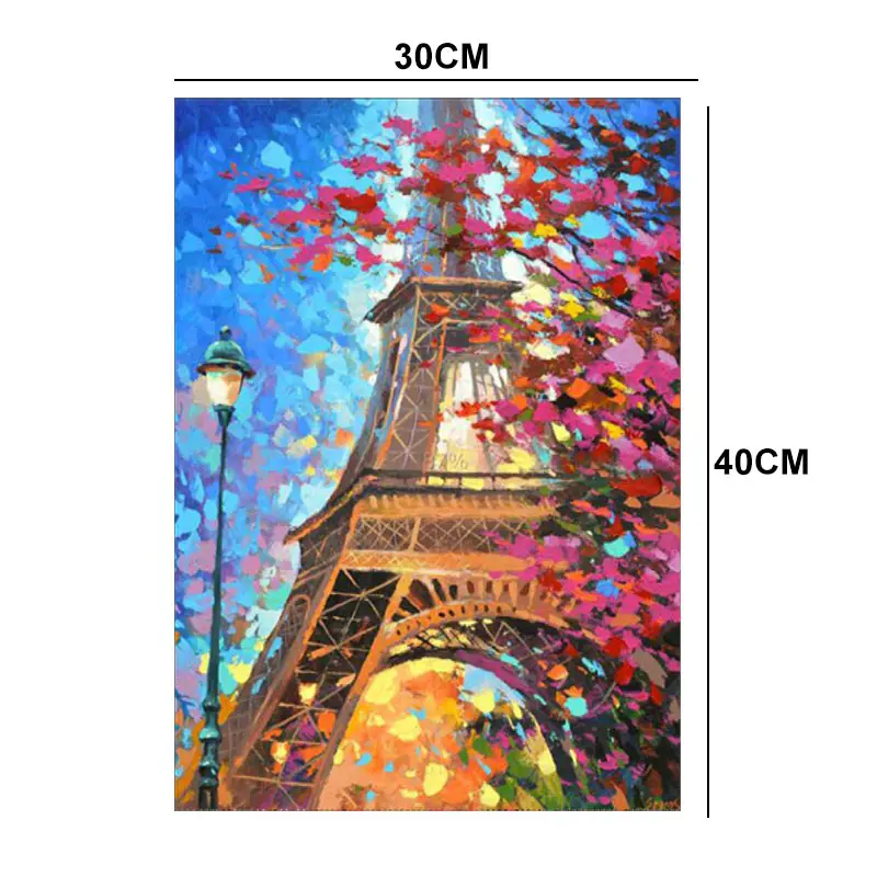 

DIY Diamond Painting Cross Stitch Flowers Eifel Tower Mosaic Pasted Crystal Embroidery Home Decor Dropshipping FAS