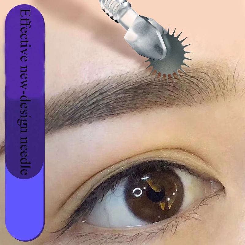 

10pcs/lot Permanent Makeup Tools Microblading Roller Needles Disposable Stainless Steel 3d Embroidery Tattoo Blade for Eyebrow