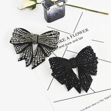 Модный галстук для женщин, украшенный бусинами и стразами, Бабочка, Женский галстук-бабочка для девушек, студенток, гостиницы, клерк, официантка, галстук на шею