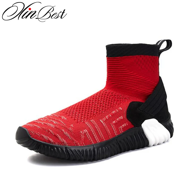 

Xinbest Summer Breathable Mesh Men Running Shoes Wear resistant Flat shoes Casual Shoes Anti Slip Sport Shoes For Men Loafers