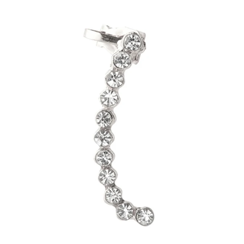 

1pc Fashion Irregular Rhinestone Stud Earring Crystal Ear Clips for Women Girls Party Jewelry Anniversary Gift FSPES130