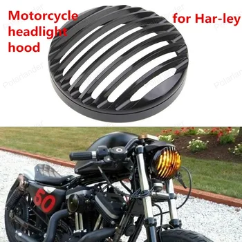 

6 inch Motorcycle FrontHeadlights Metal Cover Housing for Har-ley Black