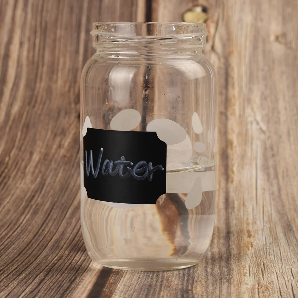 90pcs Jars for Spices Sticker Kitchen Organizer Label Stickers Storage Glasses Labels Blackboard Tag Waterproof Wall Stickers