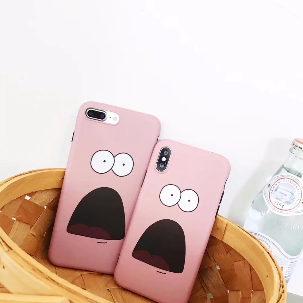 ZMASI Funny Expression Phone Case For iPhone X Cases 7 6S 6 8 Plus Back Cover Soft Cartoon TPU Coque |
