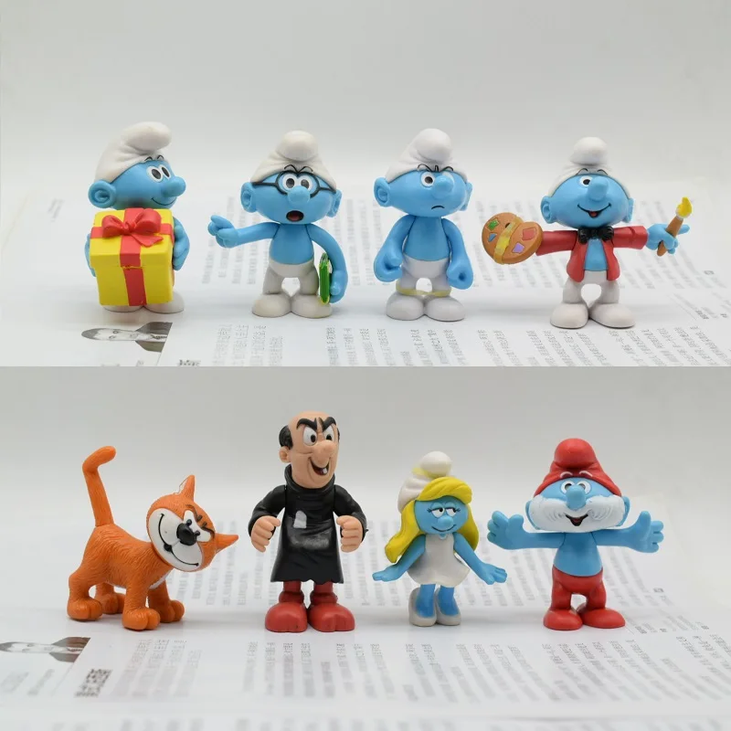 

High quality 8 pcs/lot The Elves Papa American anime figure Action Figure Set PVC doll Toys Gift for Children