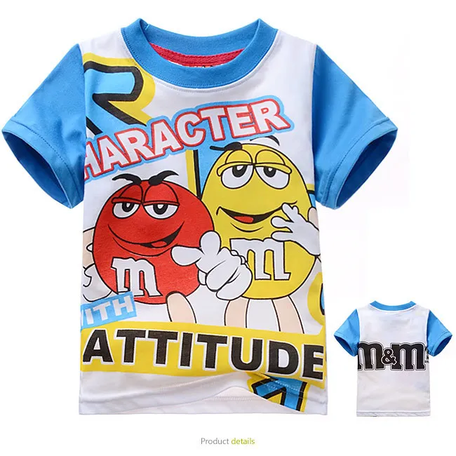 Спортивные Футболки для детей с изображением M&ampM's|top kids|children boykids tops |
