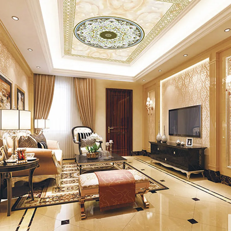 

QINGCHUN Custom Print 3D Fabric &Textile Wallcoverings For Walls Cloth ural Ceiling Matt Silk For Living Room European Flower