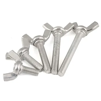

2Pcs M6 M8 M10 Galvanized Thumb Wing Screw Claw Hand Tighten Screws Butterfly Bolts