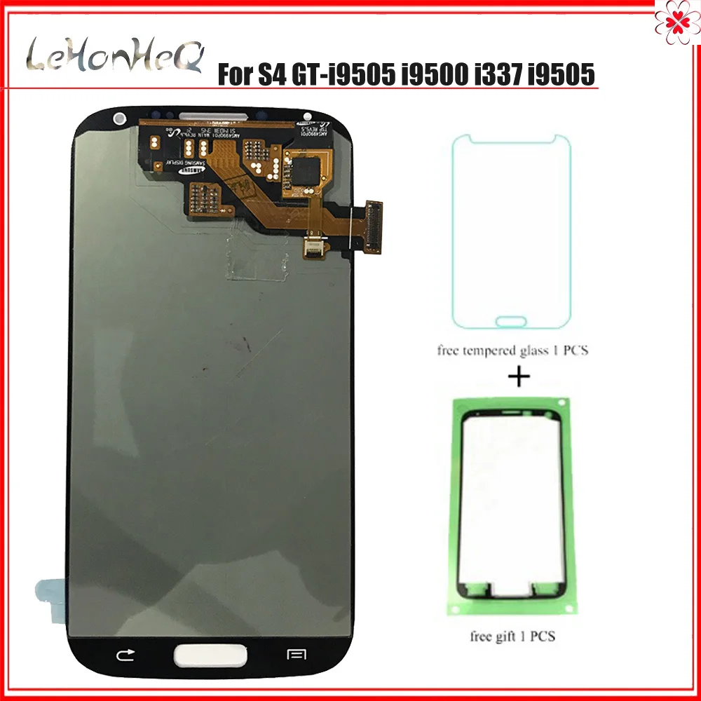 

Test LCD Screen For Samsung Galaxy S4 i9500 i9505 Touch screen Digitizer LCD Display with Frame For Samsung S4 i9500 AMOLED lcd