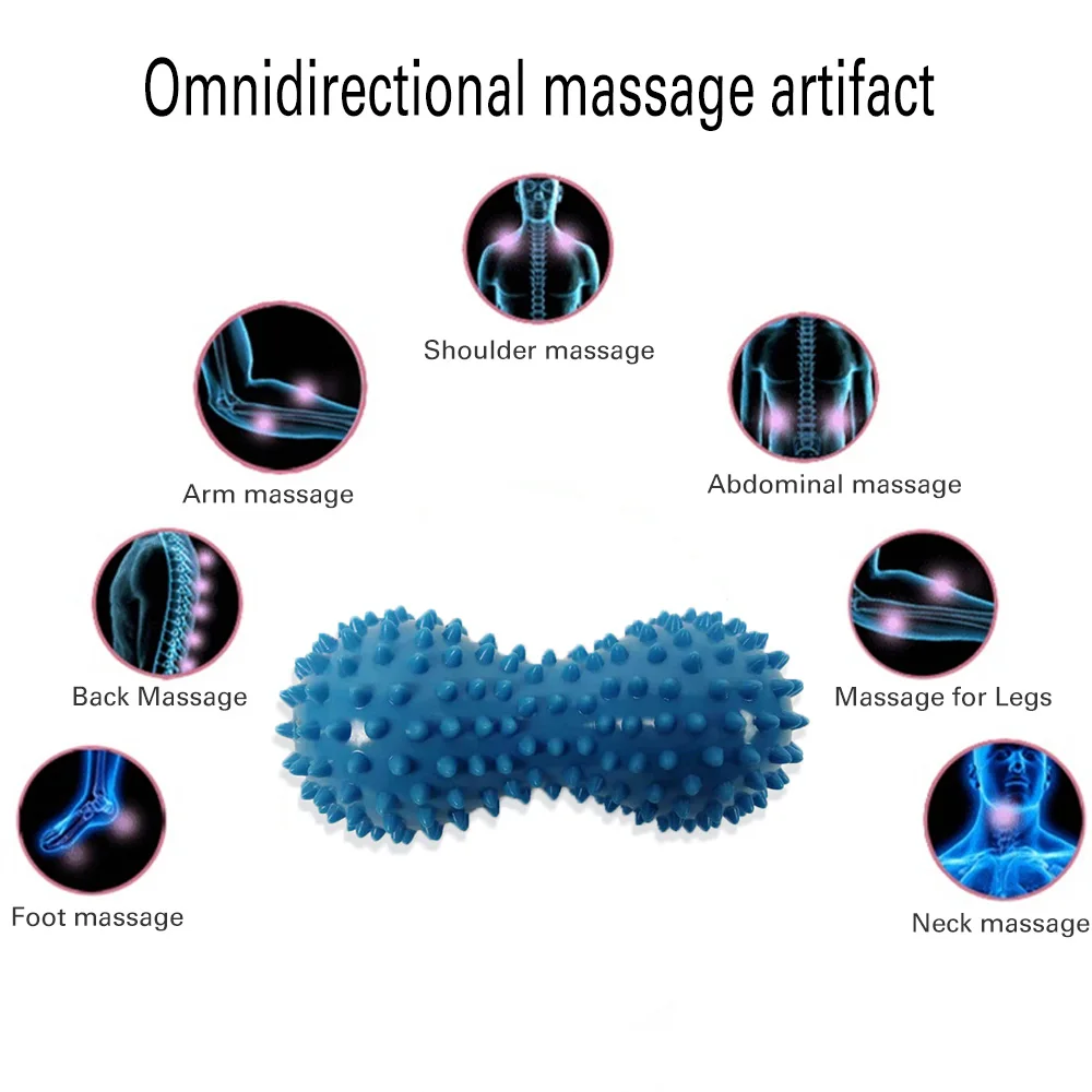 FDBRO Массажный мяч колючий триггер точка рельефная мышца боль Стресс арахисовый мяч терапия здоровье тренажерный зал мышцы Relex аппарат