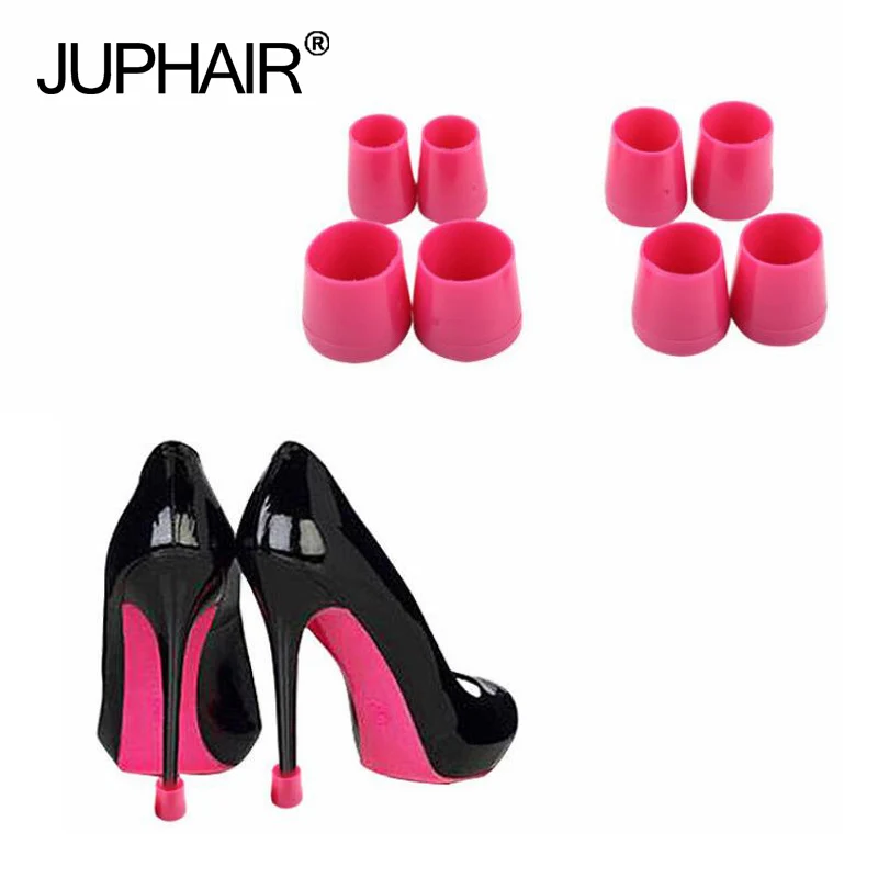 

8 Pairs/lot Girl Heels Protectors High Heels Anti-slip Silicone Latin Stiletto Dancing Boot Covers Heel Caps for Wedding Party
