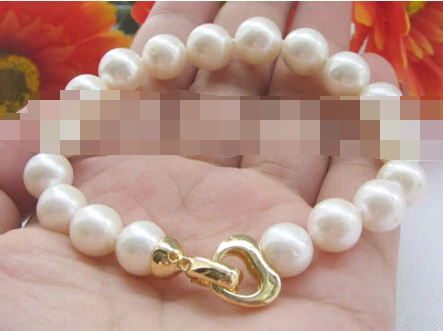 

Hot selling>@@ > 00955 white round freshwater pearl bracelet-GP clasp -Bride jewelry free shipping