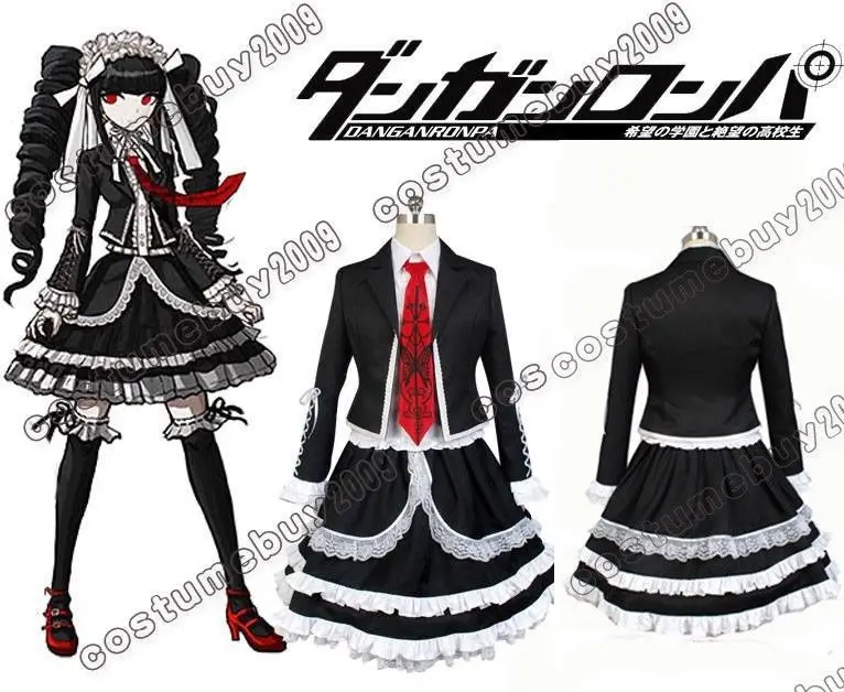 Dangan Ronpa Danganronpa Celestia Ludenberg Dress Cosplay Costume